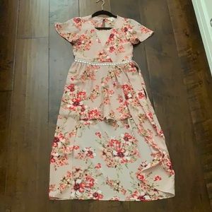 Girls pink formal romper!